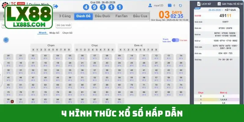 4 hình thức xổ số hấp dẫn