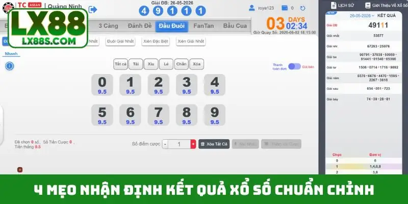 4 mẹo nhận định kết quả xổ số chuẩn chỉnh